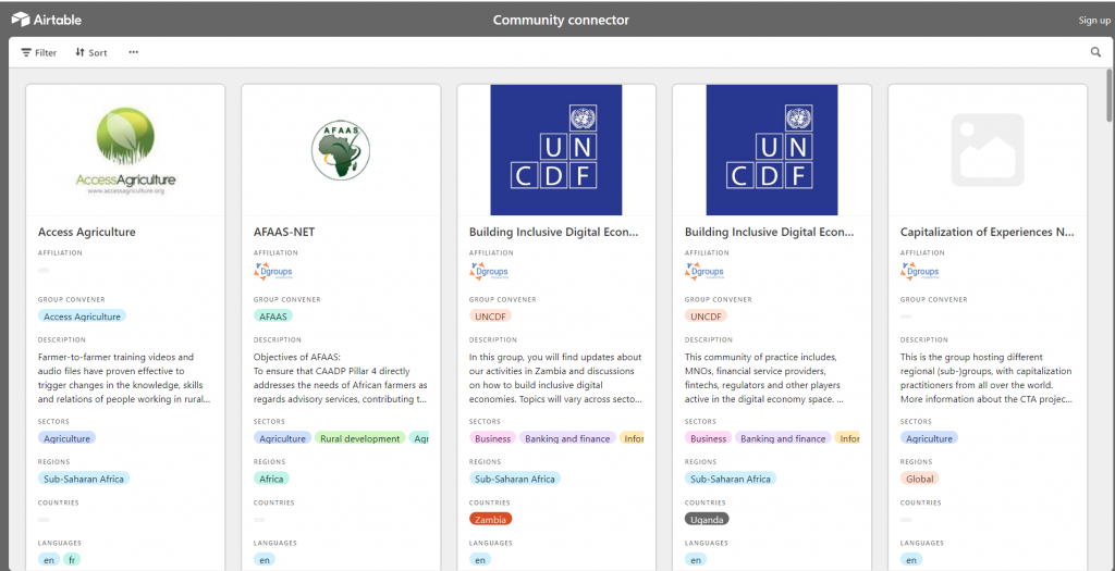 dgroups community connector